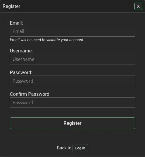 Registration Animation